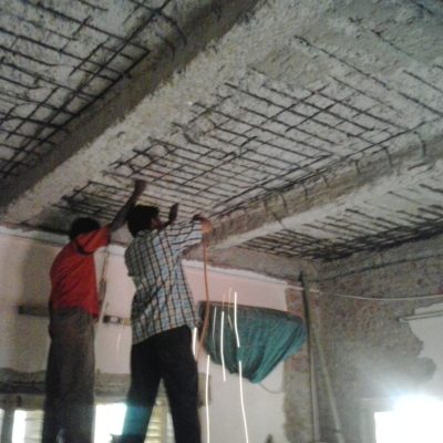 RCC slab, beam, structural repair,restoration, reinforcement bar treatment at Rasbihari avenue kolkata