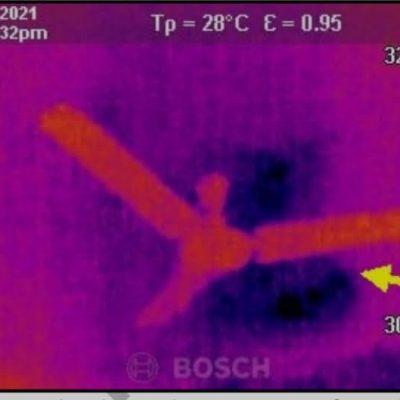 Damp detection using Tomographic camera