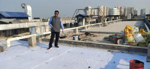 Using geotextile over liquid mmebrane before roof screed with control joints