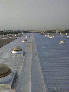 Factory roof waterproofing by APP, Bitumen base membrane with aluminum finish