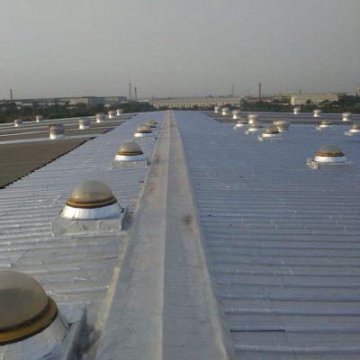 Factory roof waterproofing by APP, Bitumen base membrane with aluminum finish